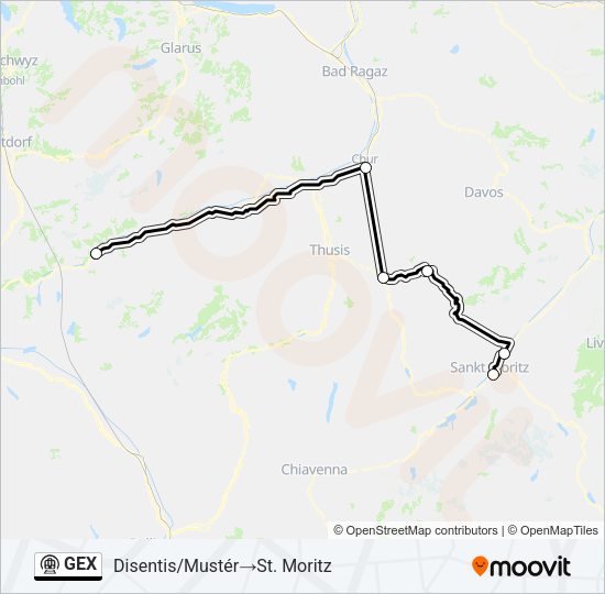 GEX Metro Line Map