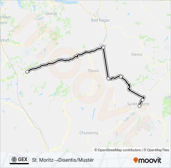 GEX Metro Line Map