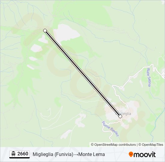 2660 Cable Car Line Map
