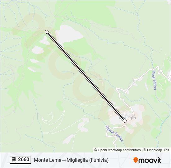 2660 Cable Car Line Map