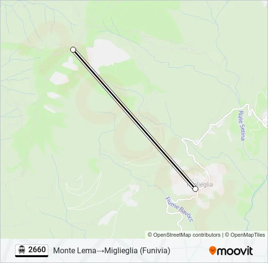 2660 Cable Car Line Map
