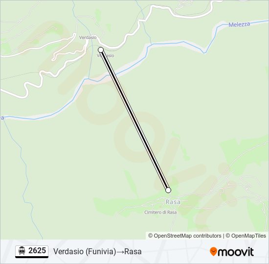2625 Cable Car Line Map