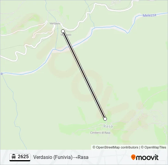 2625 Cable Car Line Map