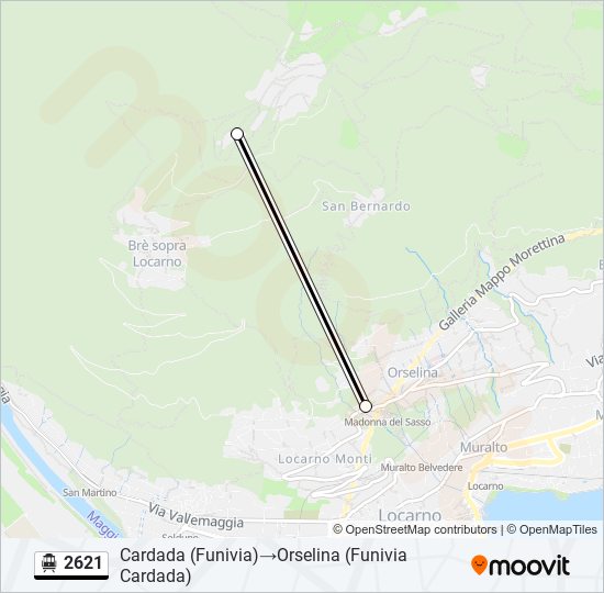 2621 Cable Car Line Map