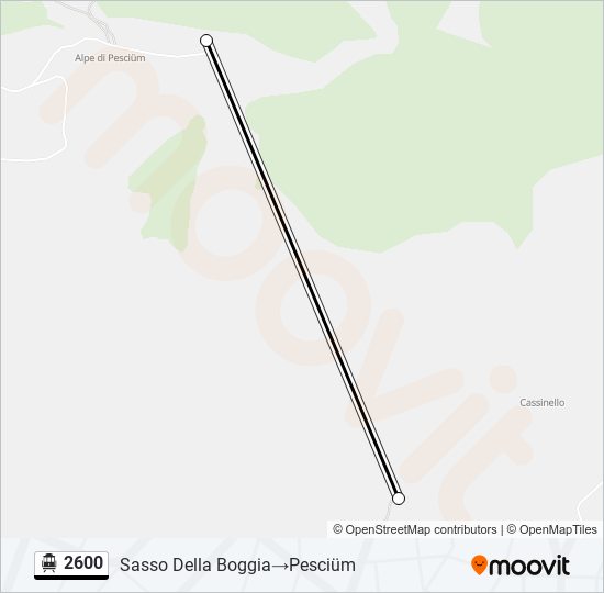 2600 Cable Car Line Map