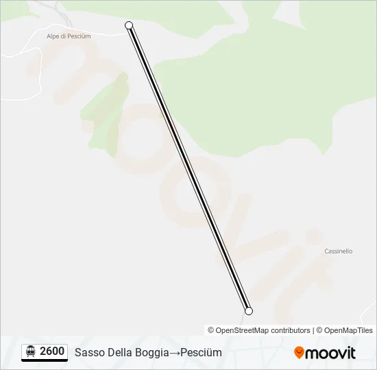 2600 Cable Car Line Map