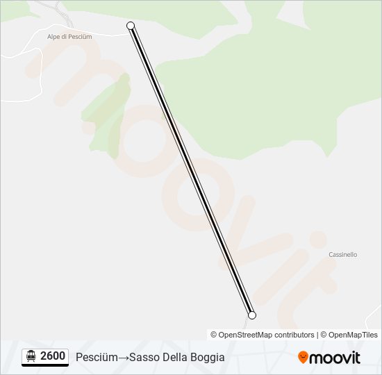 2600 Cable Car Line Map