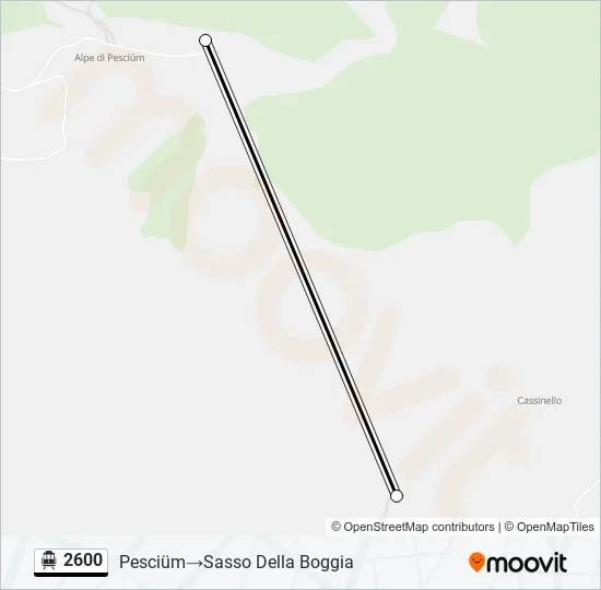 2600 Cable Car Line Map
