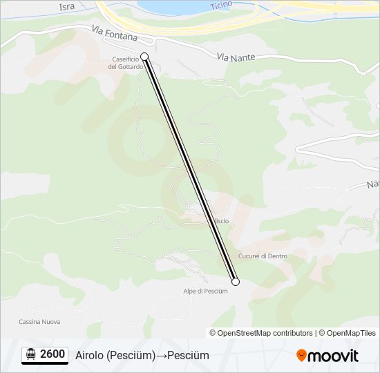 2600 Cable Car Line Map