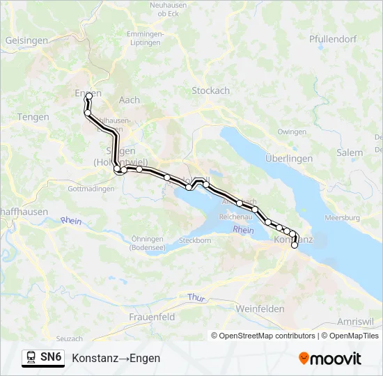 SN6 Train Line Map