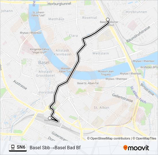 SN6 Train Line Map
