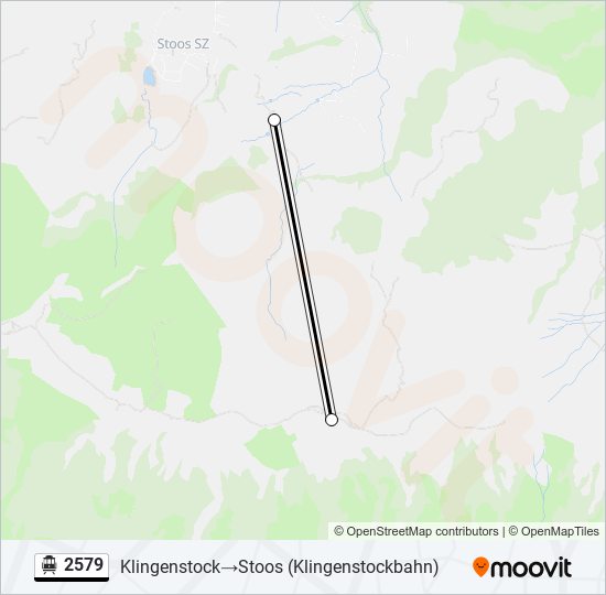 2579 Cable Car Line Map
