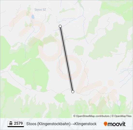 2579 Cable Car Line Map