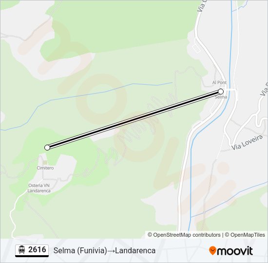 2616 Cable Car Line Map