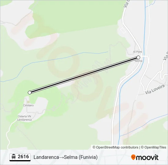 2616 Cable Car Line Map