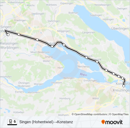 6 Train Line Map