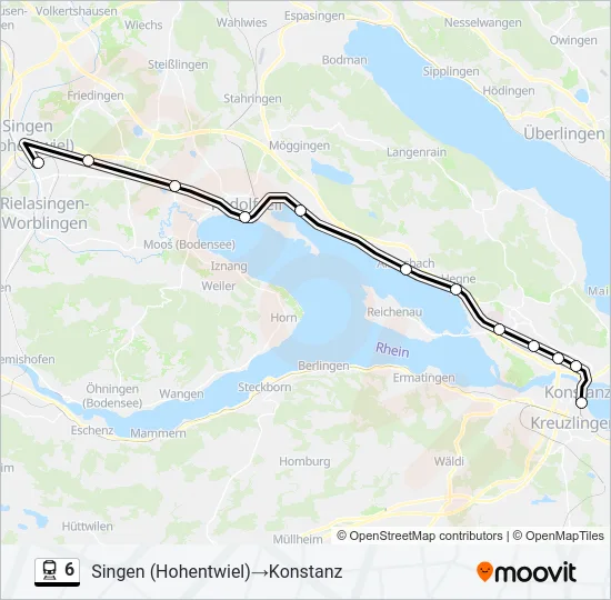 6 Train Line Map