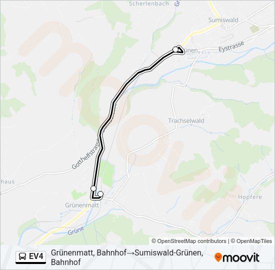 EV4 Bus Line Map