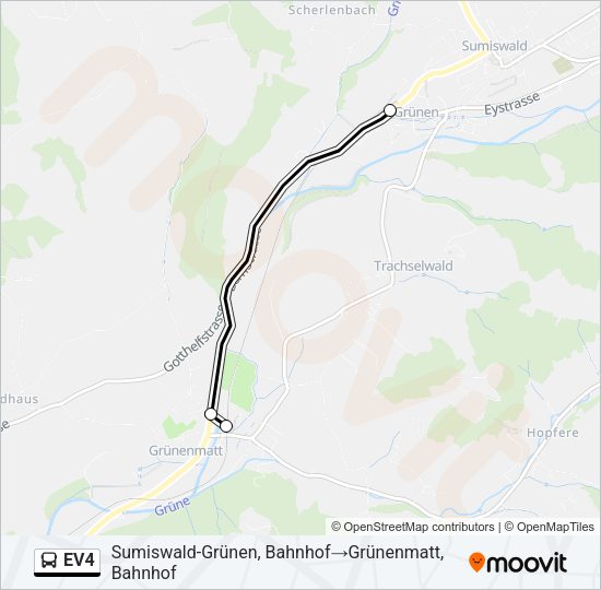 EV4 Bus Line Map