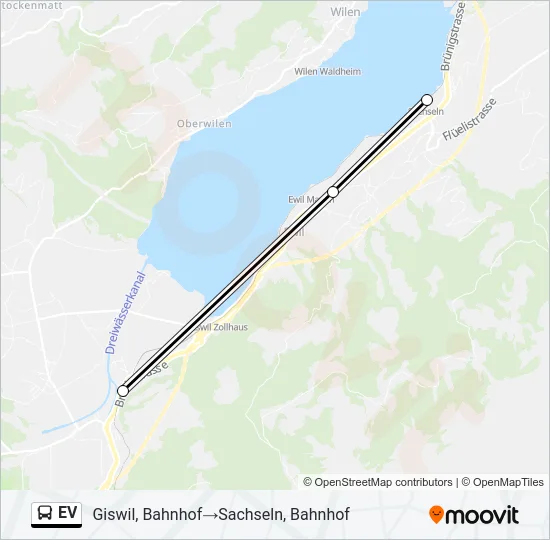 Buslinie EV Karte