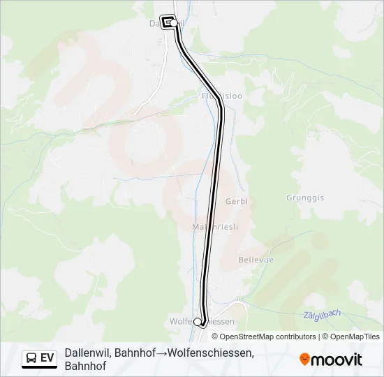 Buslinie EV Karte