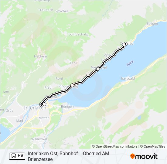 Buslinie EV Karte