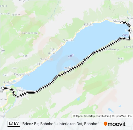 Buslinie EV Karte