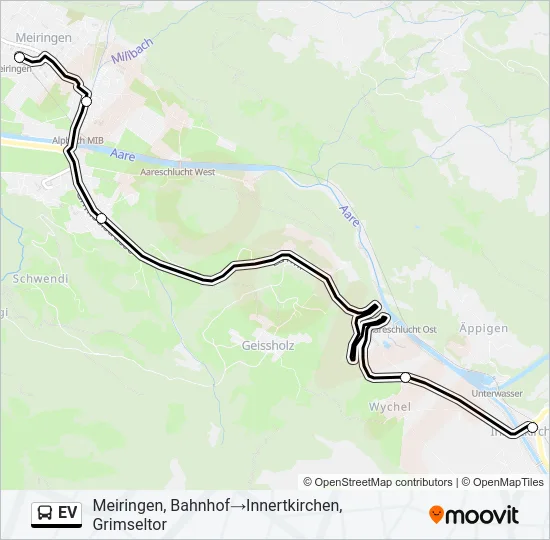 EV Bus Line Map