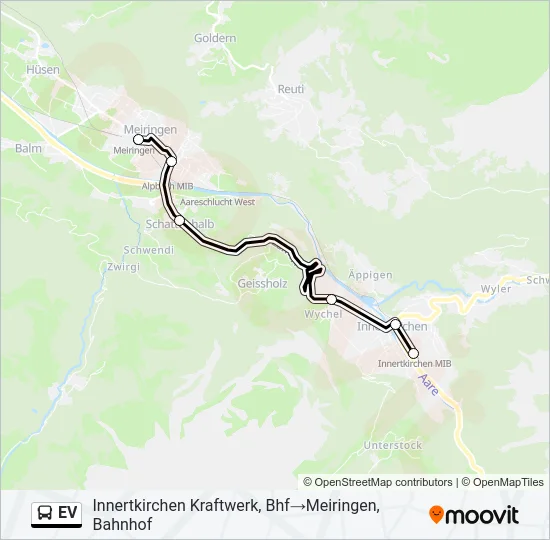 EV Bus Line Map