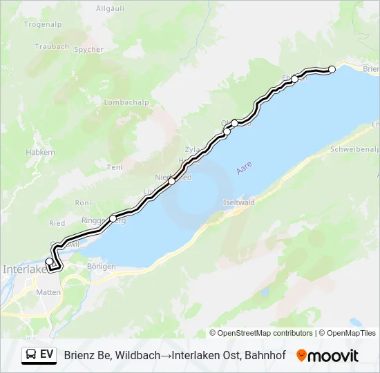 Buslinie EV Karte