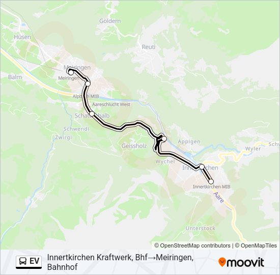 EV Bus Line Map