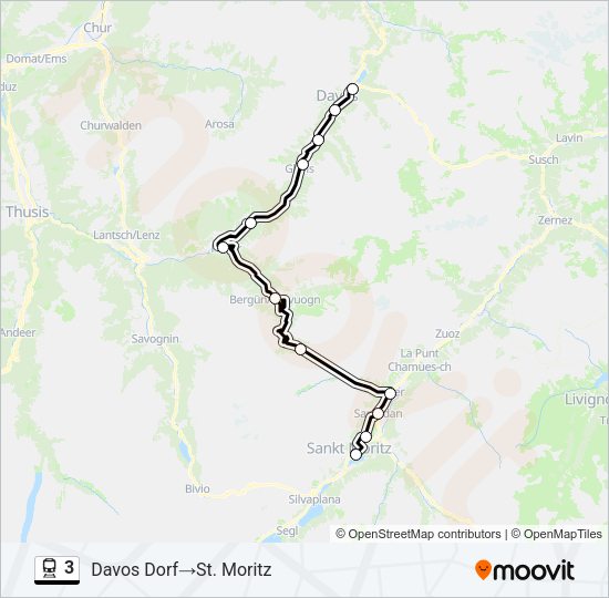 3 Train Line Map