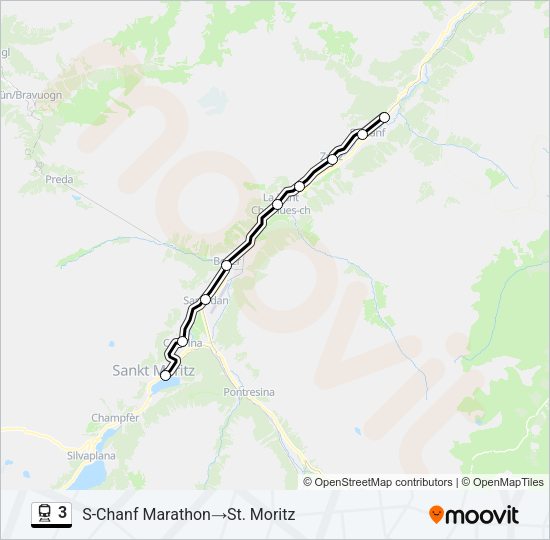 3 Train Line Map