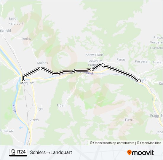 R24 Train Line Map