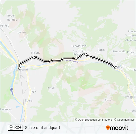 R24 Train Line Map