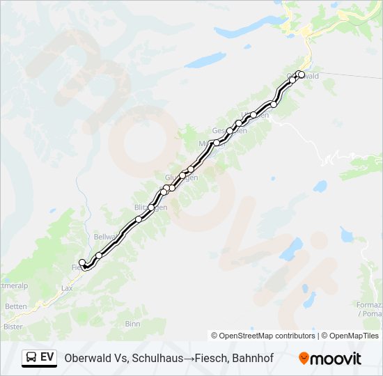 EV Bus Line Map