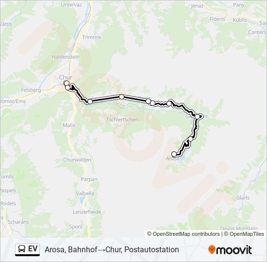 EV  Line Map