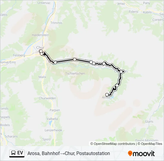 EV  Line Map