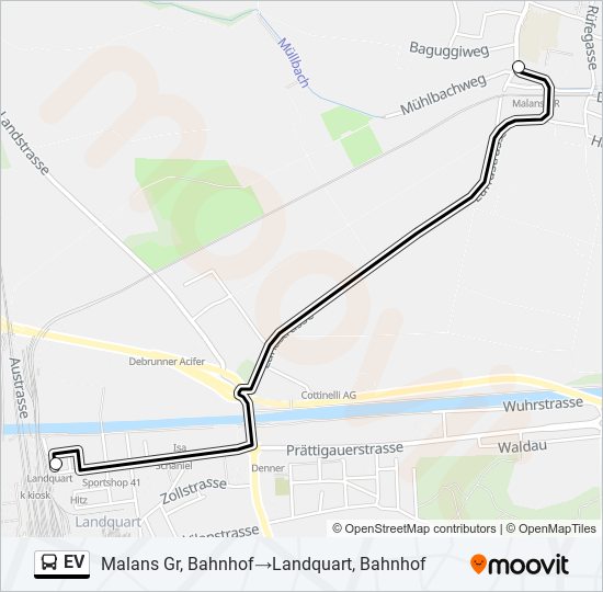 EV  Line Map