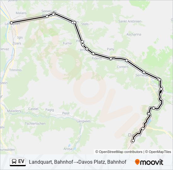 EV  Line Map
