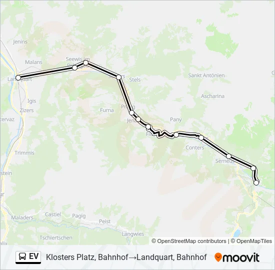 EV  Line Map