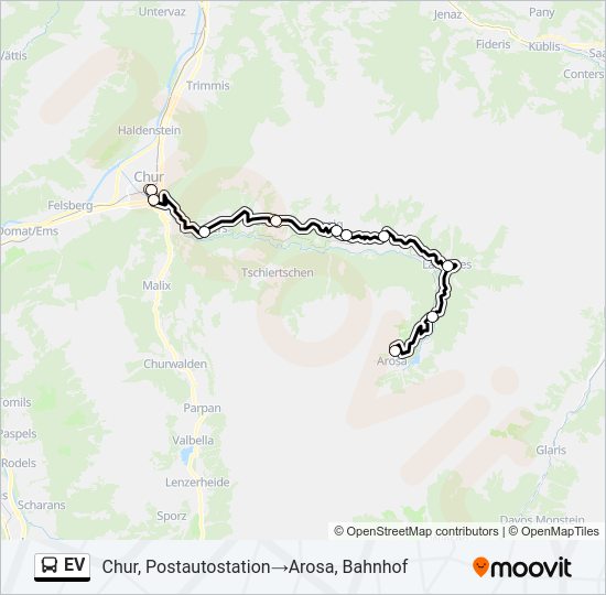 EV  Line Map