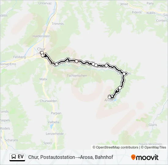 EV  Line Map