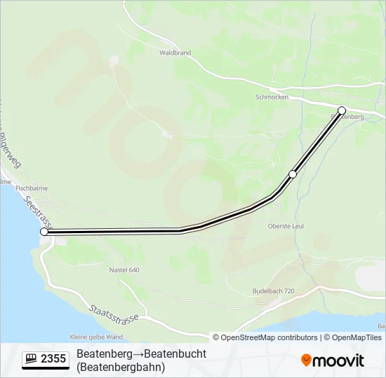 Plan de la ligne 2355 de funiculaire
