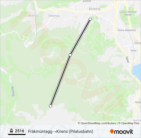 2516 Cable Car Line Map