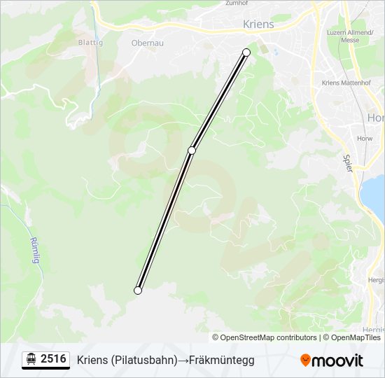 2516 Cable Car Line Map