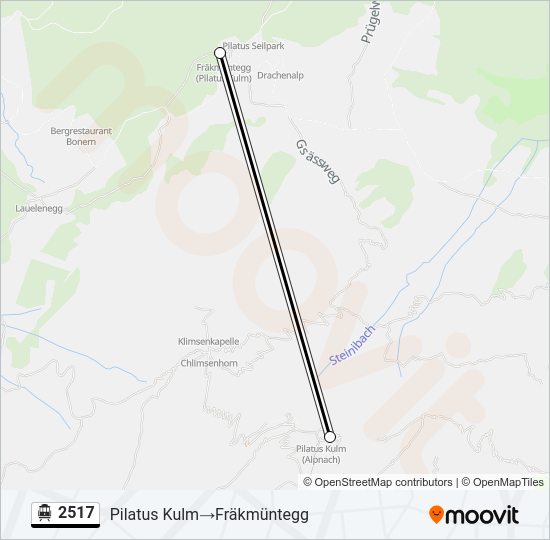 2517 Cable Car Line Map