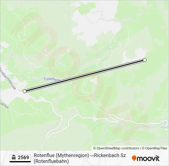 2569 Cable Car Line Map