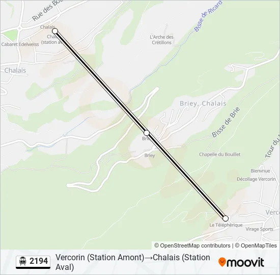 2194 Cable Car Line Map