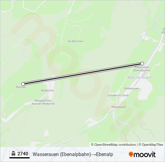 2740 Cable Car Line Map